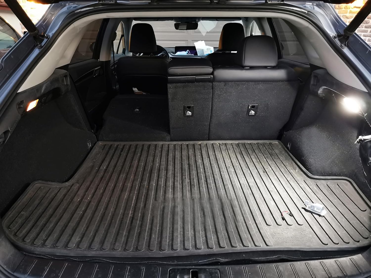iJDMTOY Super Bright 2W High Power Xenon White Full LED Trunk Cargo Area Light w/Switch Compatible With Lexus, Compatible With Toyota, Powered by 18-SMD LED Diodes