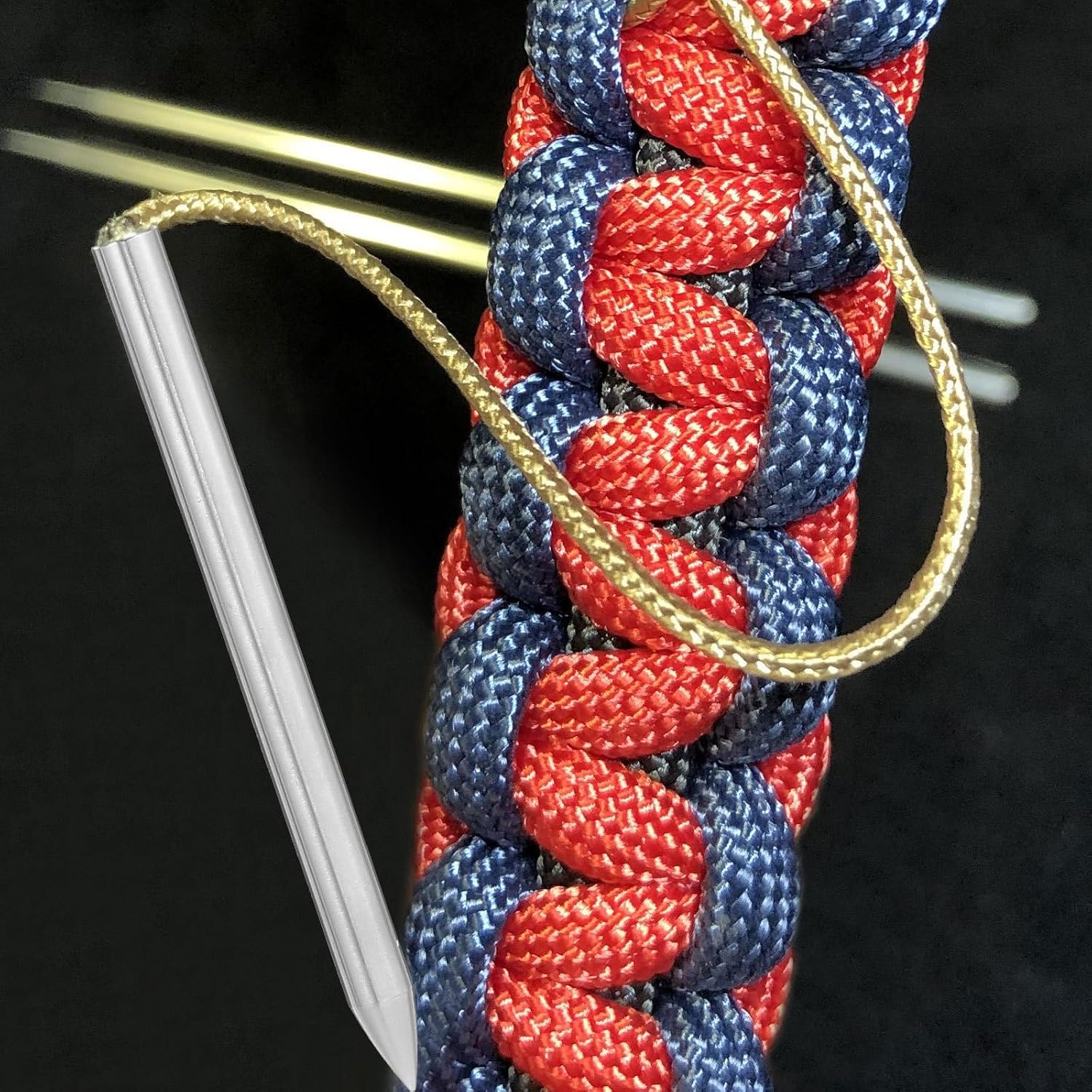 Stainless Steel Paracord Weaving Needle Kit for Leathercraft Repairs
