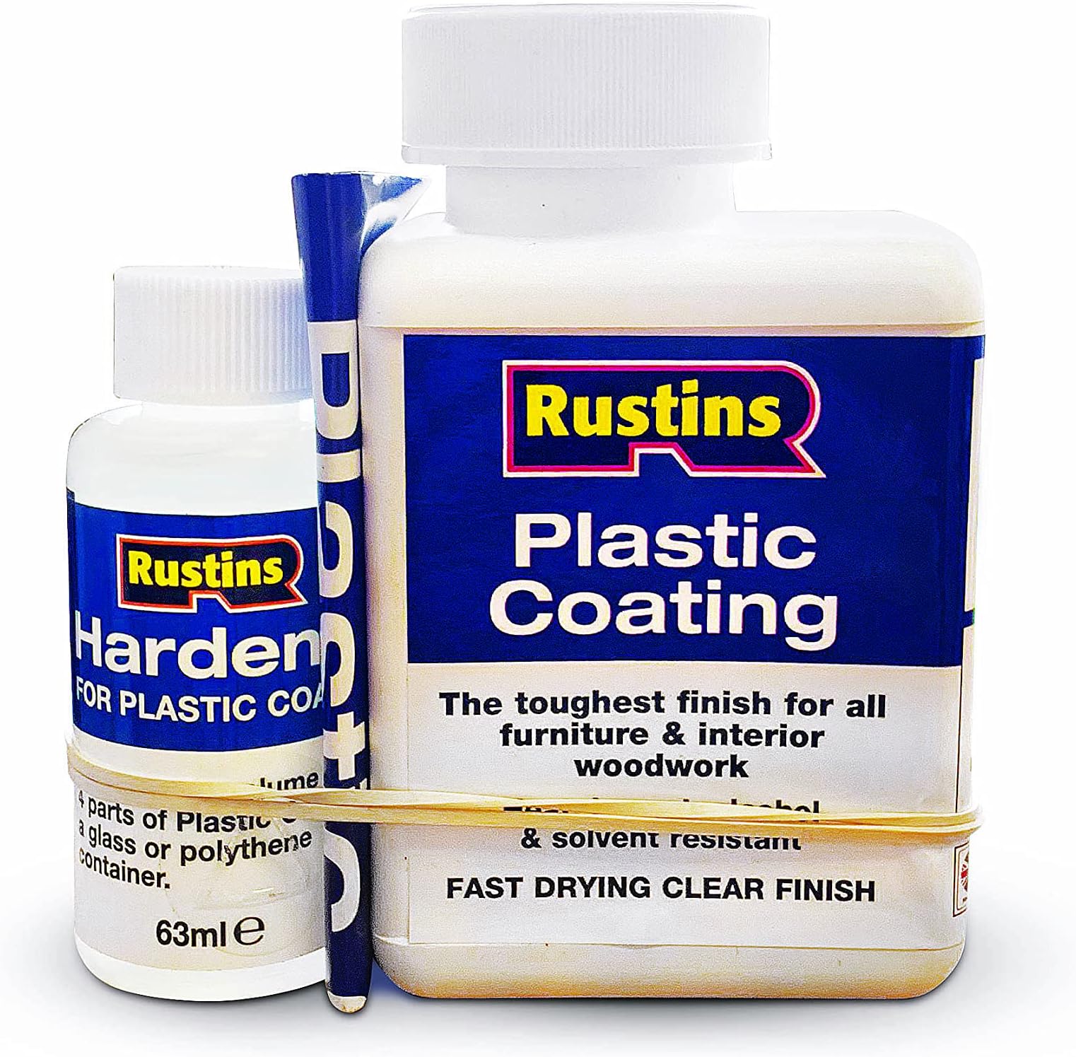 Rustins PCGL1000 1L Plastic Coating and Hardener Gloss