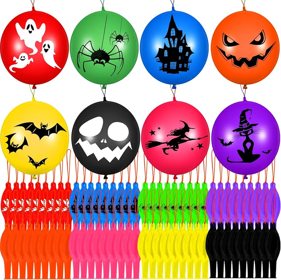 Amazon | Leyndo ハロウィンパンチバルーン 120個 18インチ ラテックス