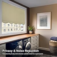 Vista 2 de CHICOLOGY - Persianas enrollables con protección solar personalizadas, persianas sin cordón, cortinas de ventana para el hogar, persianas