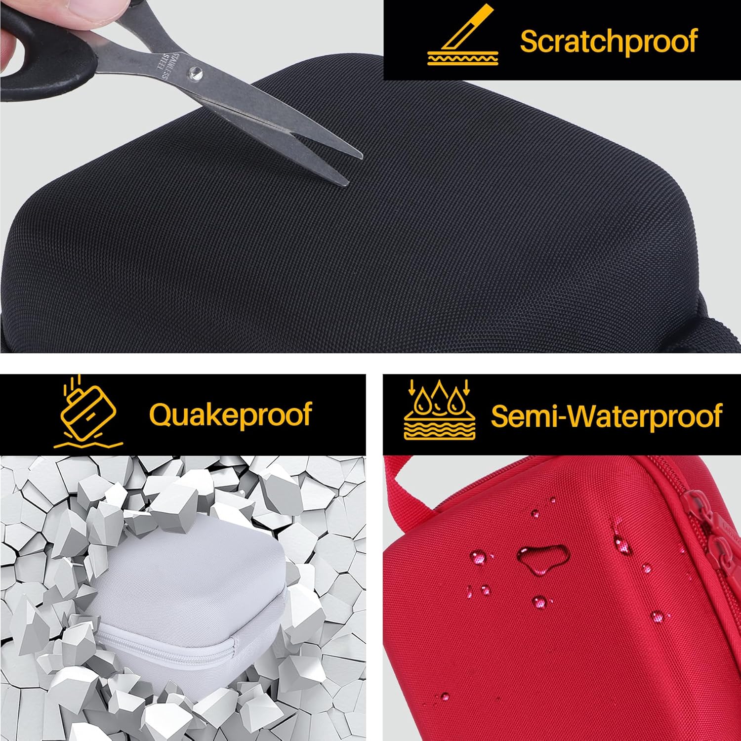 Lebakort Storage Case Compatible with KODAK PIXPRO AZ405 / AZ425 / AZ255 / AZ401 / AZ528 Digital Camera Vlogging Camera (Black Case)