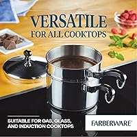 Vista 136 de Farberware Classic Series - Cazo de acero inoxidable, 1 litro, Tapa coladora