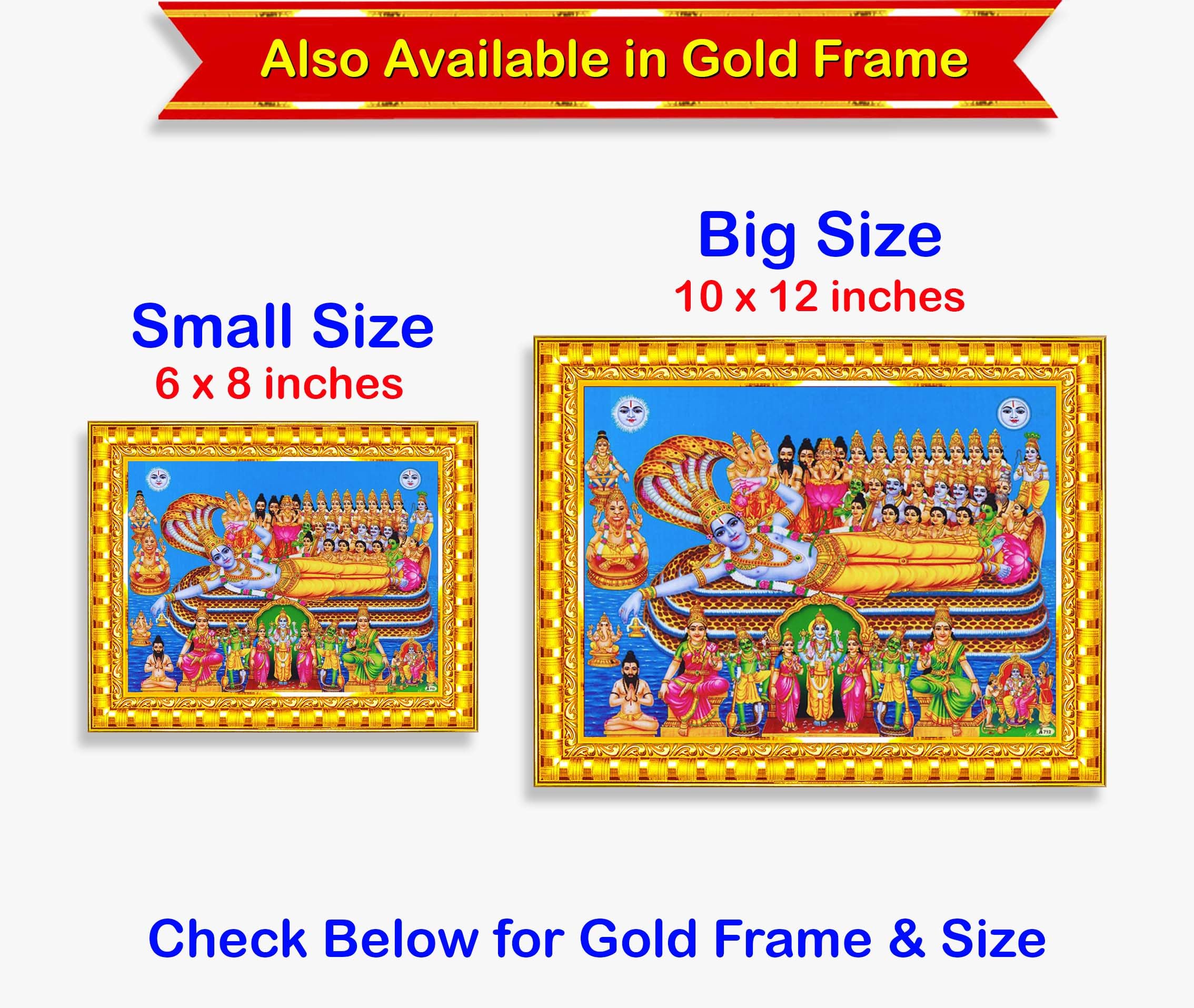 Lord Anantha Padmanabha Swamy Painting - Home Decor -6 Lord Anantha Padmanabha Swamy Painting - Home Decor -6