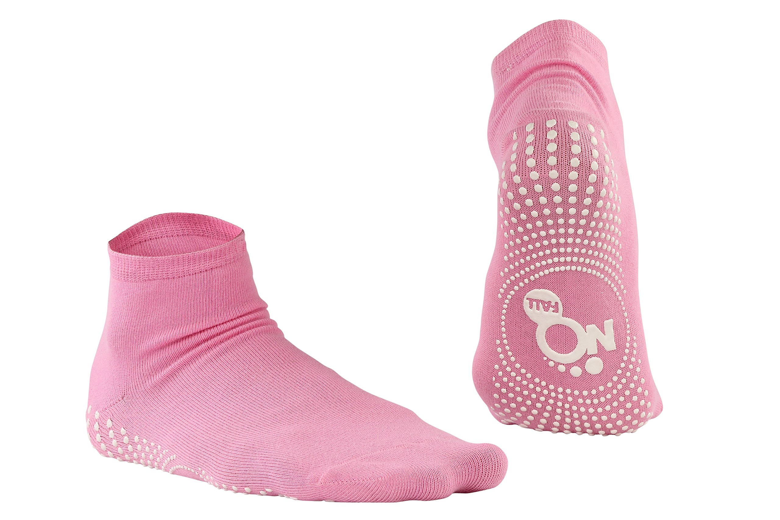 NOFALL Ankle Length Cotton Socks for Women, Ideal for Walking, Jogging, Yoga, Office and Home, Suitable for Daily Use, Color - Pink (Pack of 2) - Image 4 thumbnail