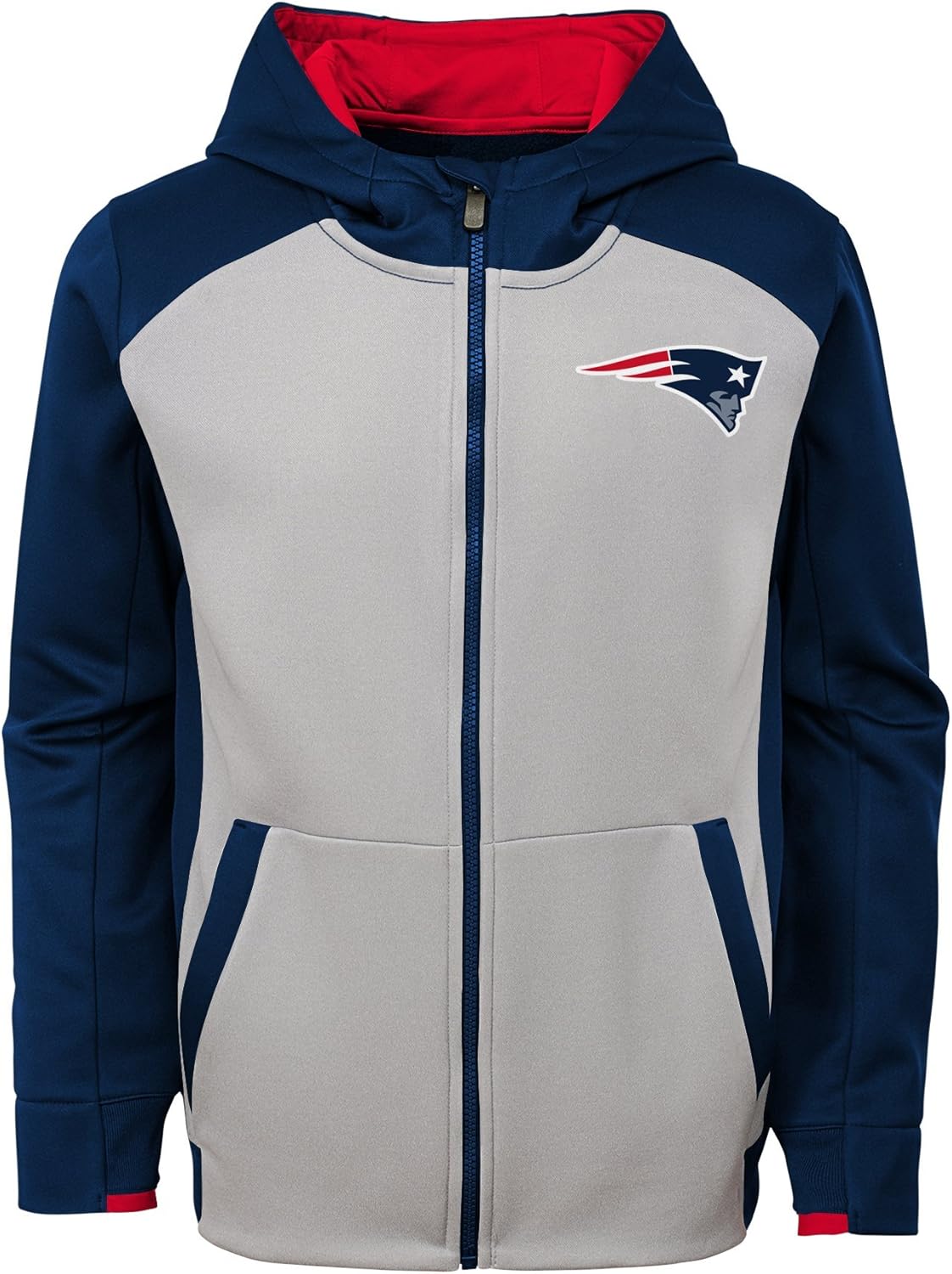 Outerstuff NFL 4-7 Kids & Youth Boys "Hi Tech" Performance Full Zip Hoodie