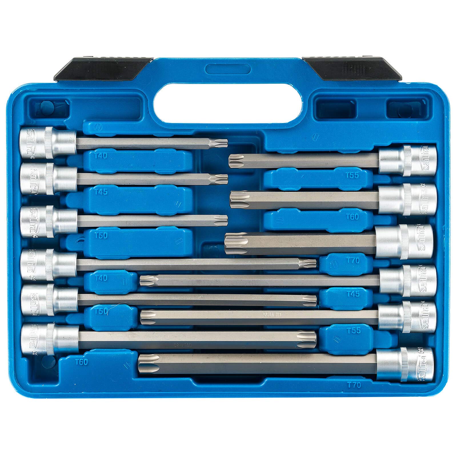 SATRA S-ST3212 - Set di chiavi a bussola con profilo a T, 32 pezzi, 1/2", compatibili con Torx