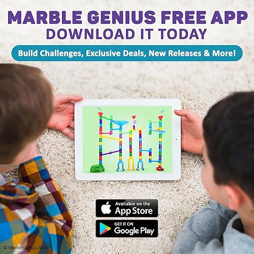 Miniatura 6 de Marble Genius Marble Run Maze Track Toys - 85 piezas, juegos de mesa para niños de 4 a 12 años, juguetes para adultos, adolescentes y niños