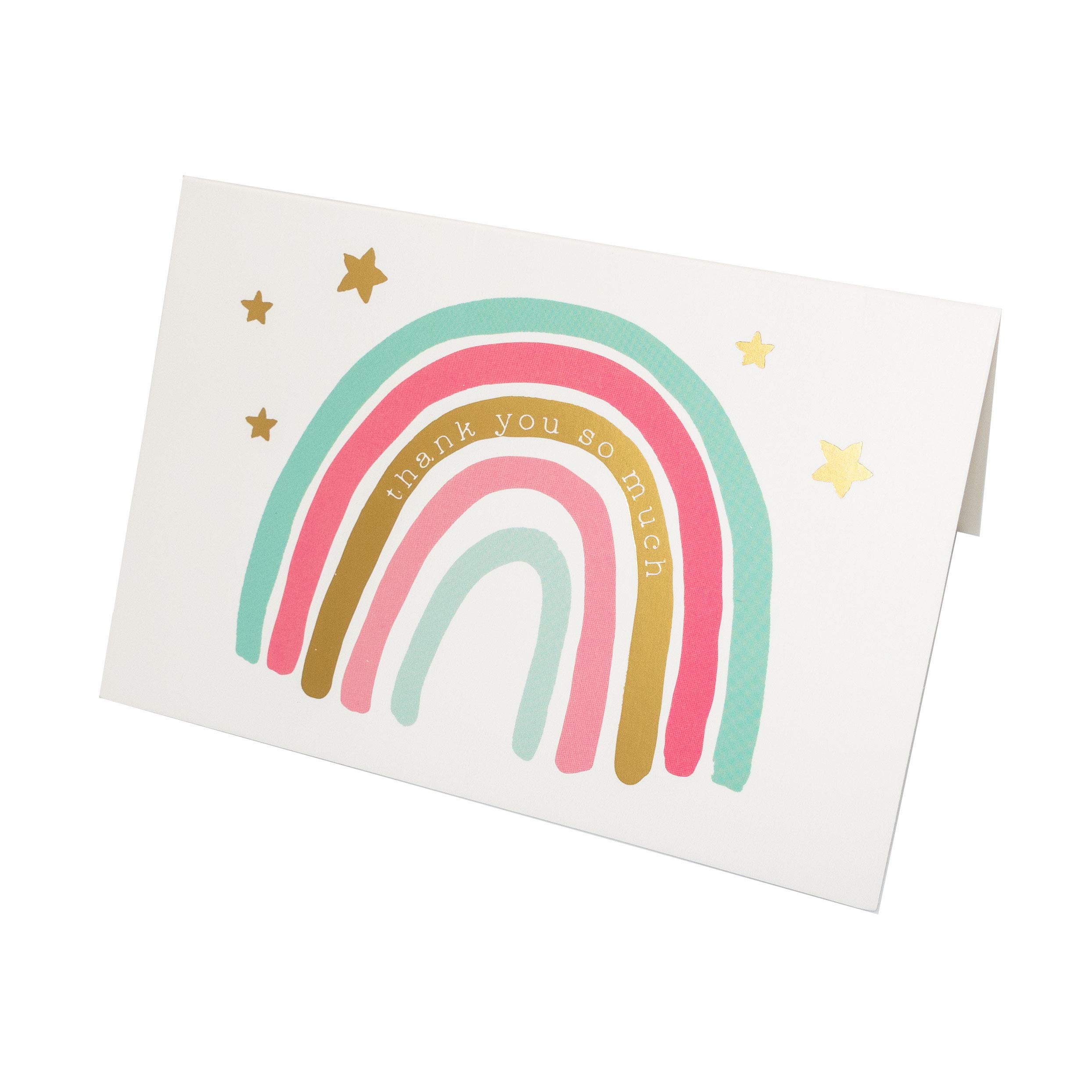 Gooji - Tarjetas de agradecimiento (4 x 6 unidades, 36 unidades), color dorado