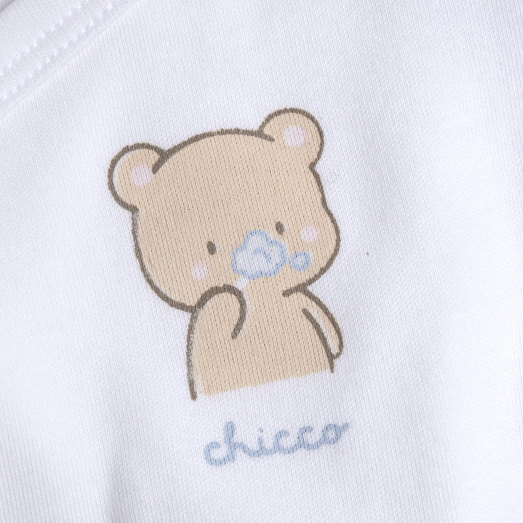 Chicco, Body Bebé Manga Corta, con Cómoda Apertura Frontal con Botones, en Suave Tejido, Lavable en Lavadora, Ropa Bebé 0-24 Meses, Idea Regalo Recién Nacido, Diseñado en Italia