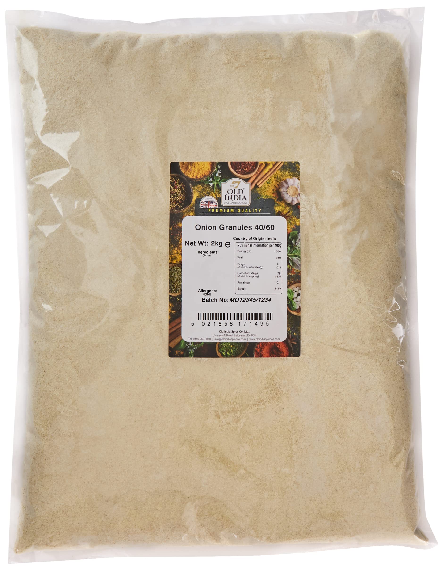 Old India Onion Granules 40/60 2kg