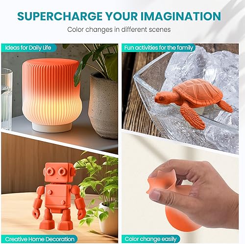 Vista 109 de SUNLU - Filamento PLA de seda de 1.75 mm, filamento brillante para impresora 3D, precisión dimensional +/- 0.02 mm, 1 kg, 330 metros, plata sedosa