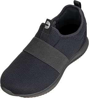 CALTO Men's Invisible Height Increasing Elevator Shoes - Grey Ultra Feather Lightweight Sporty Sneakers - 2.1 Inches Taller - Q121 - Size 11 D(M) US