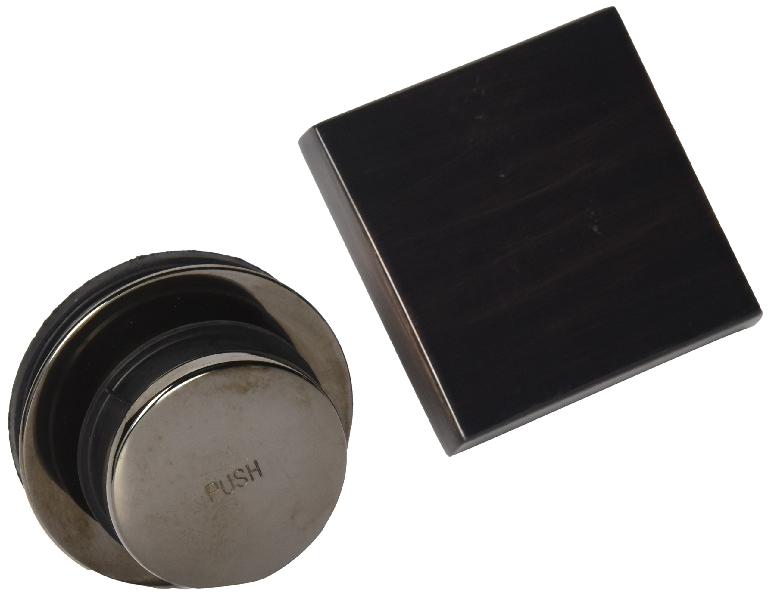 Jaclo531-BKN Toe Control Drain Strainer with Single Hole Faceplate, 2", Black Nickel