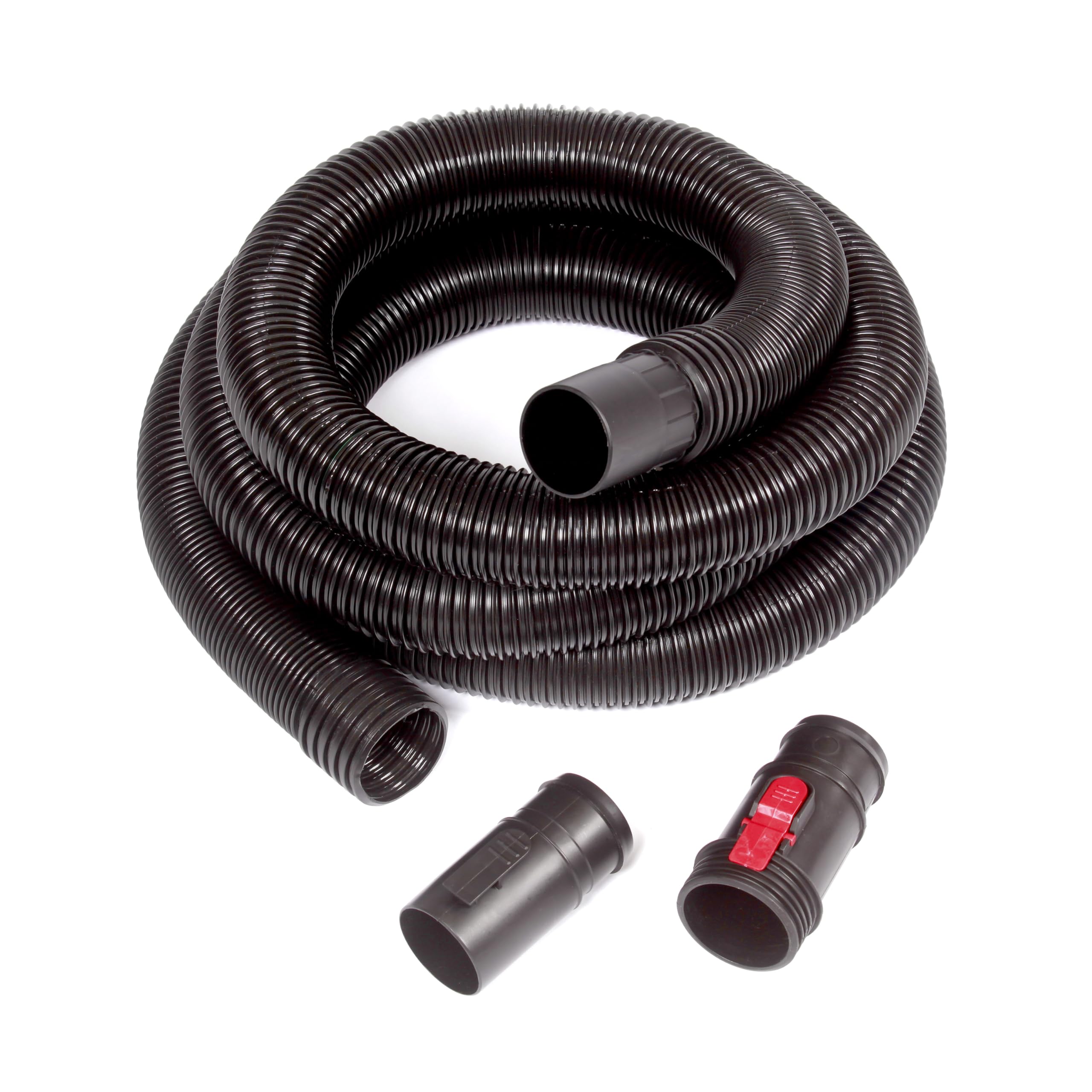 WORKSHOP Wet/Dry Vacs Shop Vacuum Accessories WS25021A Long Hose Attachment, 2-1/2-inch x 13-feet Locking Hose for Wet Dry Shop Vacuum Cleaners