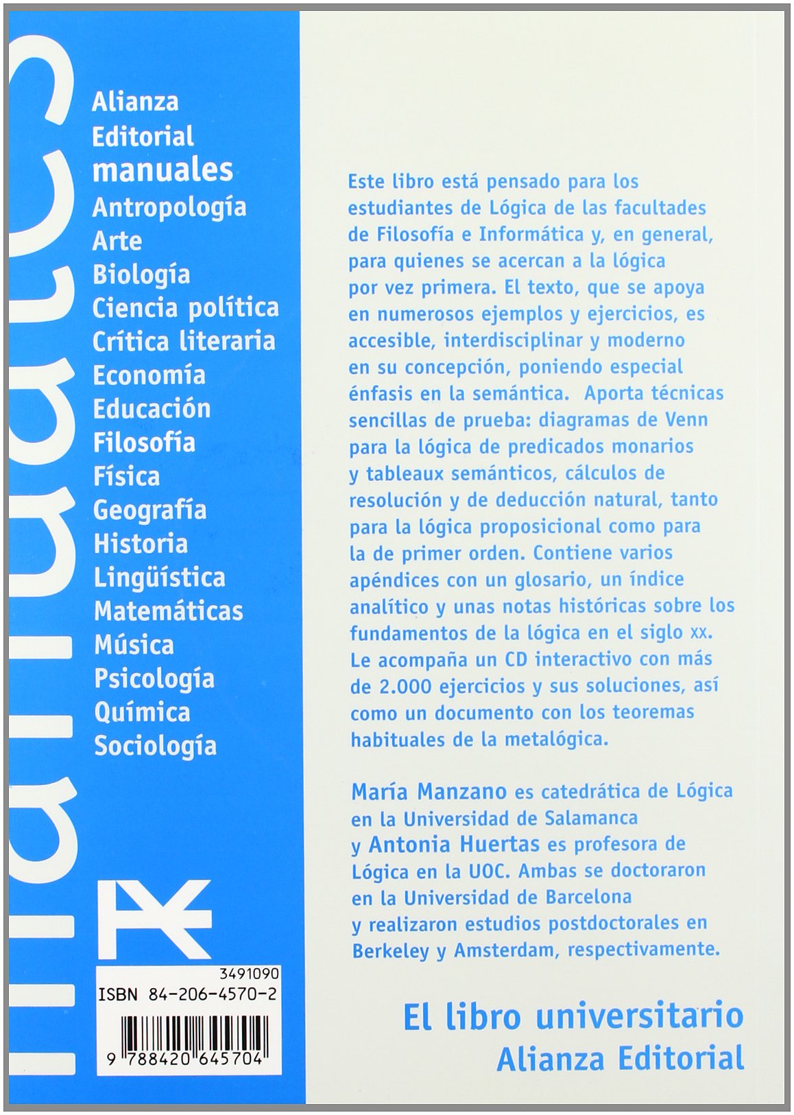 Lógica para principiantes: CD (El libro universitario - Manuales)