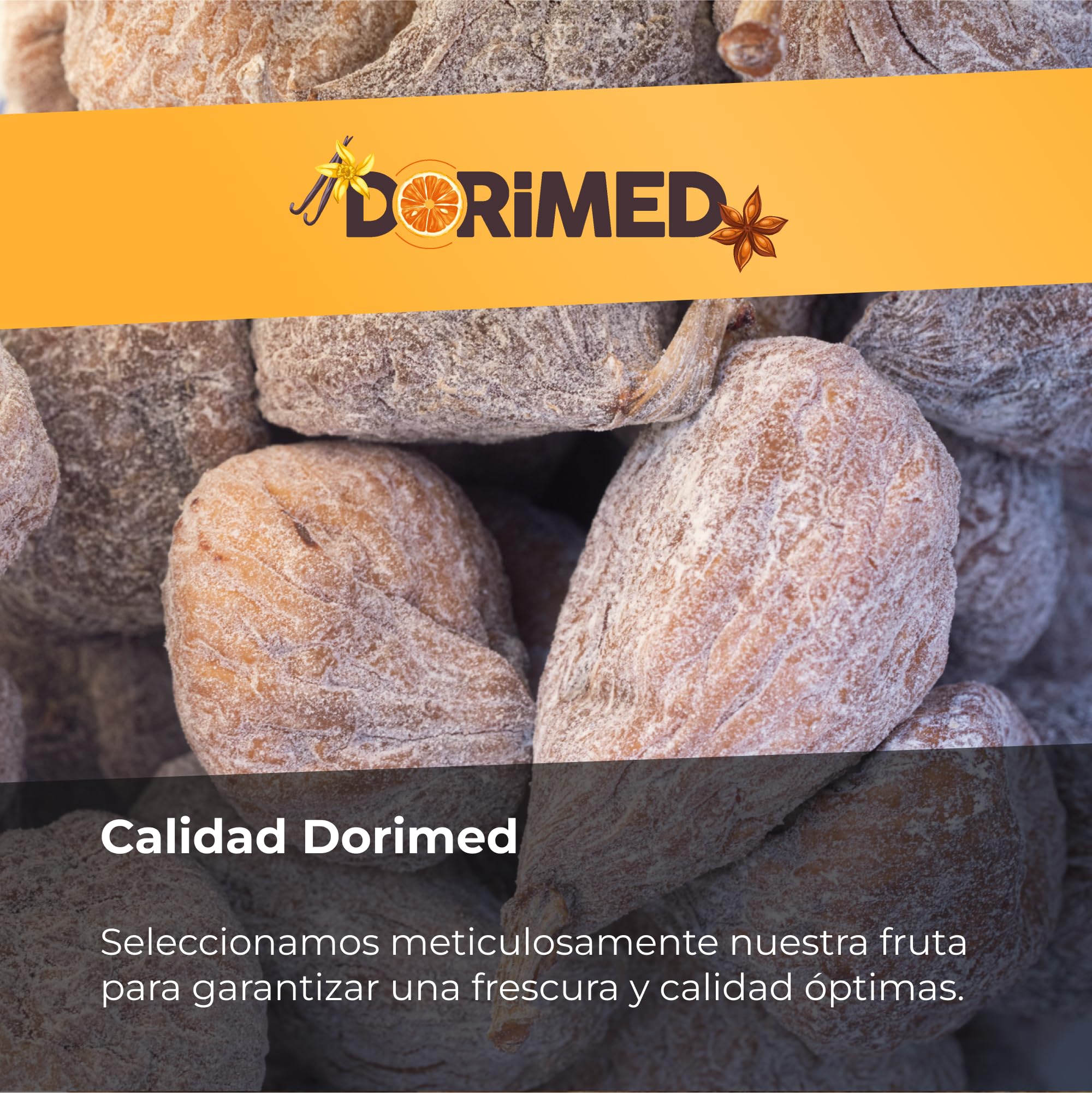 Higos Secos Españoles | 1 Kg de Higos Deshidratados | Sin Azúcar Añadida | Crudos y Enteros | Alto en Fibra y Minerales | IDEAL como SNACK | Dorimed