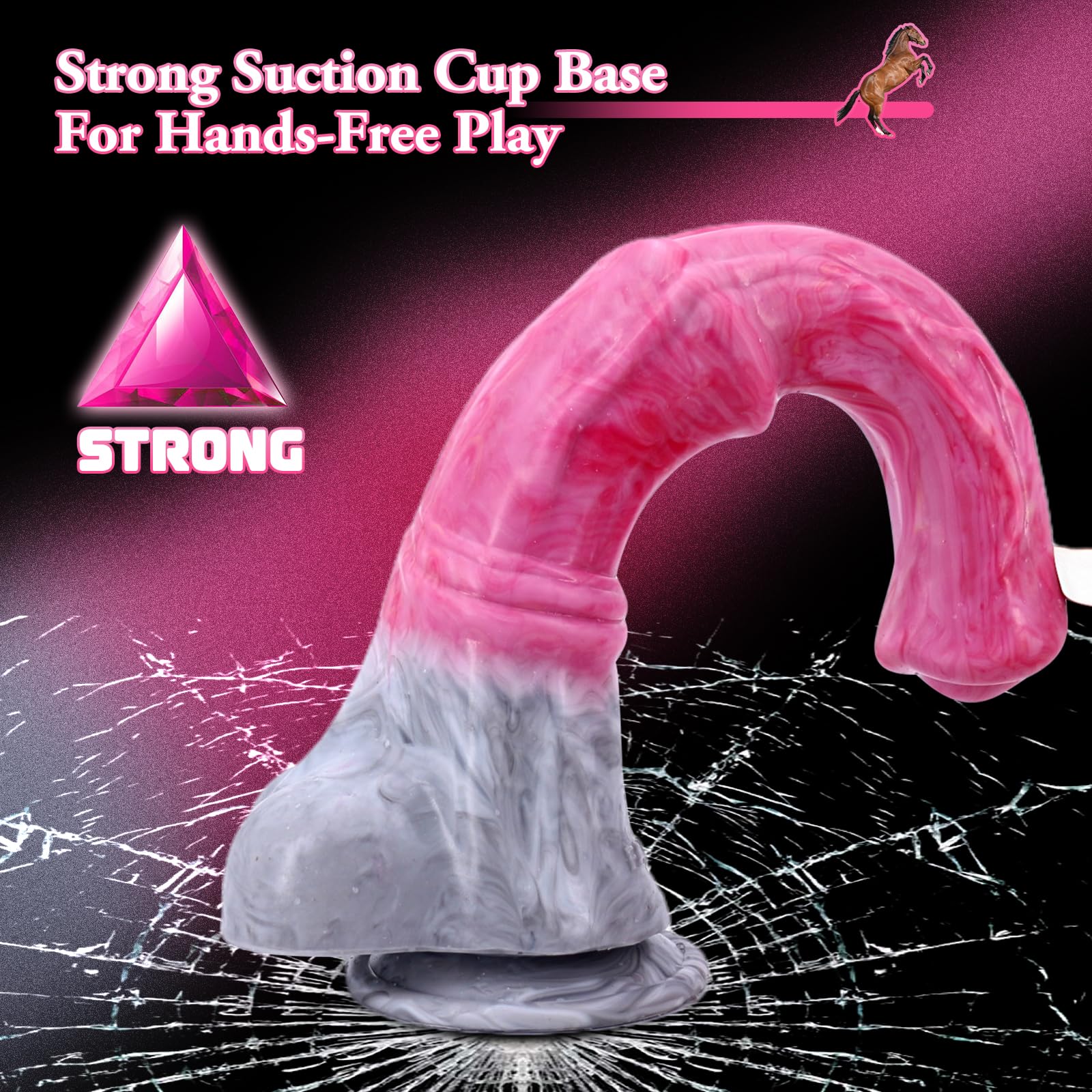 Horse Dildo Sex Toys with Suction Cup, 12inch Long Fantasy Huge Thick Anal Dildo Big Silicone Adult Sex Toy for Men and Women G Spot Couples: Original