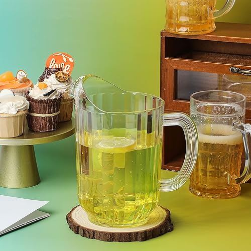 Miniatura 5 de 12 jarras de plástico de 60 onzas para restaurante jarra de agua grande jarra de té con leche bebida para fiestas dispensador de contenedores tarro