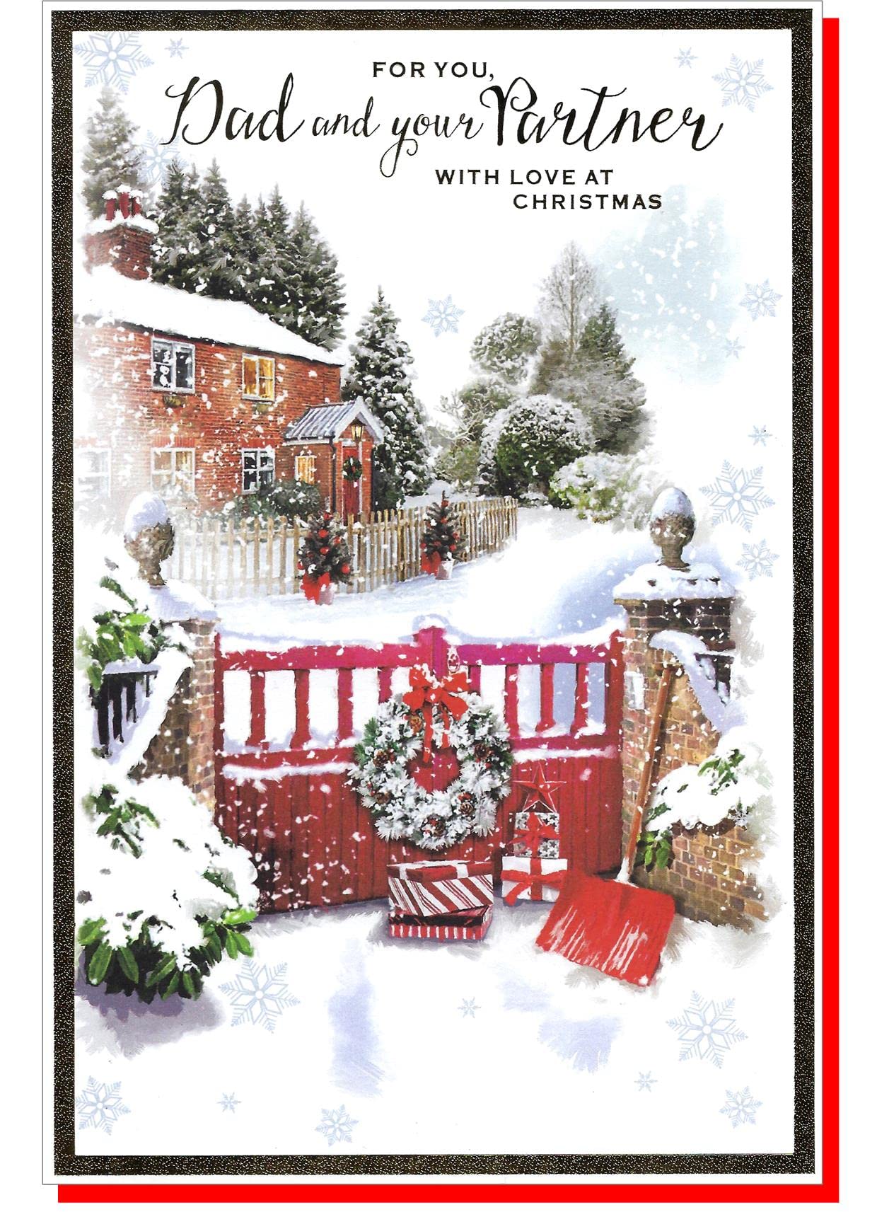 Sister & Brother-in-law Christmas Card - Festive - Size: 23cm X 15.5cm (9" X6") D