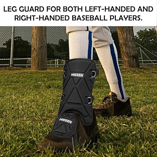 Miniatura 5 de Hikeen Baseball Leg Guard Batter's Shin and Foot Shield with Adjustable Straps Batting Softball Gear Suitable for Right Hand & Left Hand Hitters