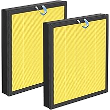 Vital 100S Replacement Filter Compatible with LEVOIT Vital 100S Air Purifier, 3-in-1 H13 Grade True HEPA and High-Efficiency Activated Carbon Filter for Vital 100S-P, Vital 100S-RF, Yellow, 2 Pack