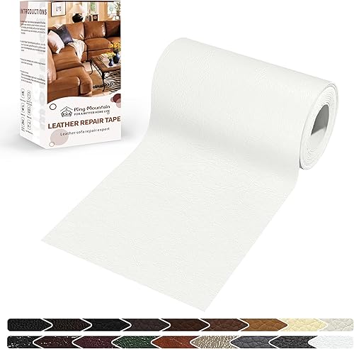 Vista 74 de KING MOUNTAIN Parche de reparación de cuero, cinta de reparación de cuero autoadhesiva de 4 x 63 pulgadas para muebles de cuero dañados, asientos