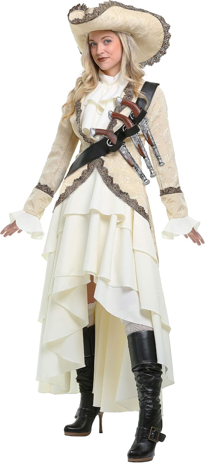 Women's Captivating Pirate Costume Adult Pirate Jacket Skirt Hat