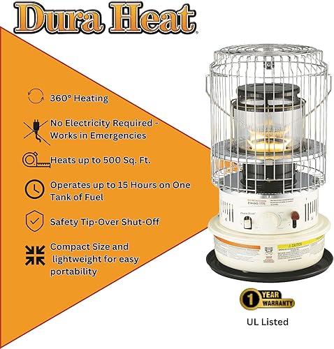 Miniatura 6 de Dura Heat DH1051 Calentador de queroseno interior - 10,500 BTU DH1051