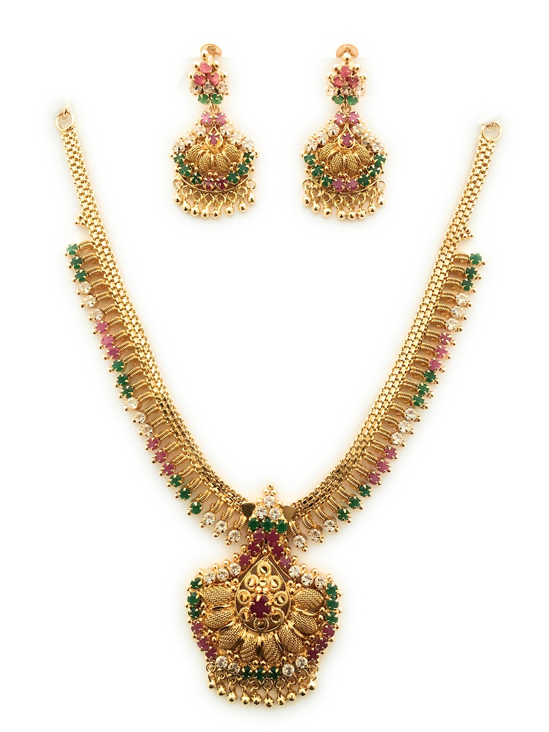 One Gram Micro Gold Plated Latest Neklace For Women and Girls