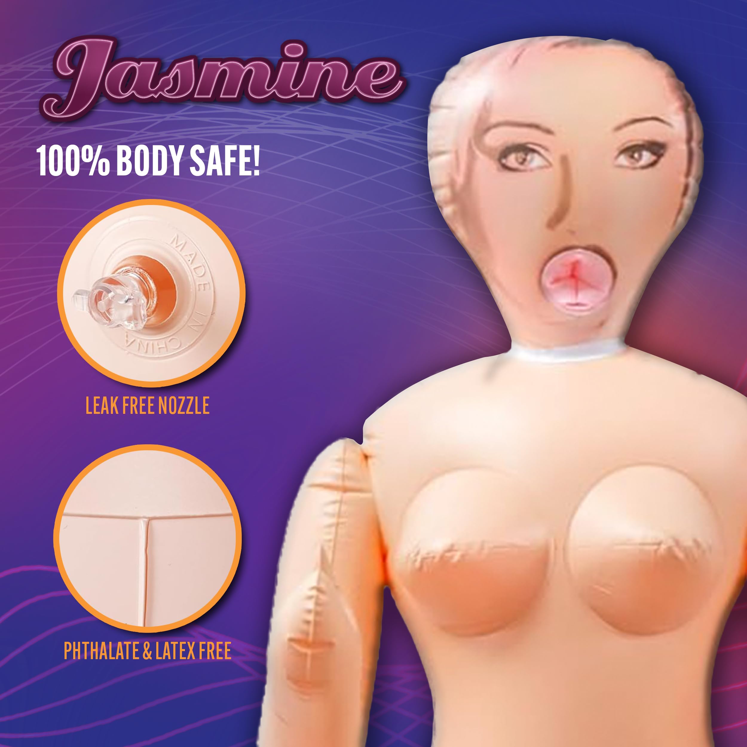 Amazon.com: Blush Novelties X5 Men Sweet Jasmine Inflatable Sex Doll Adult  Sex Toys
