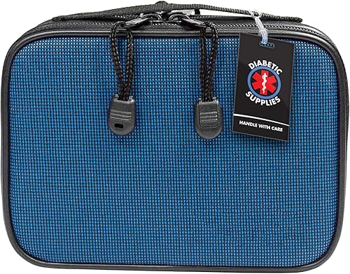 Miniatura 5 de Etiqueta de identificación de equipaje para suministros diabéticos  ROJO  Alerta médica  Equipo médico de insulina  Mango con cuidado  Etiqueta de