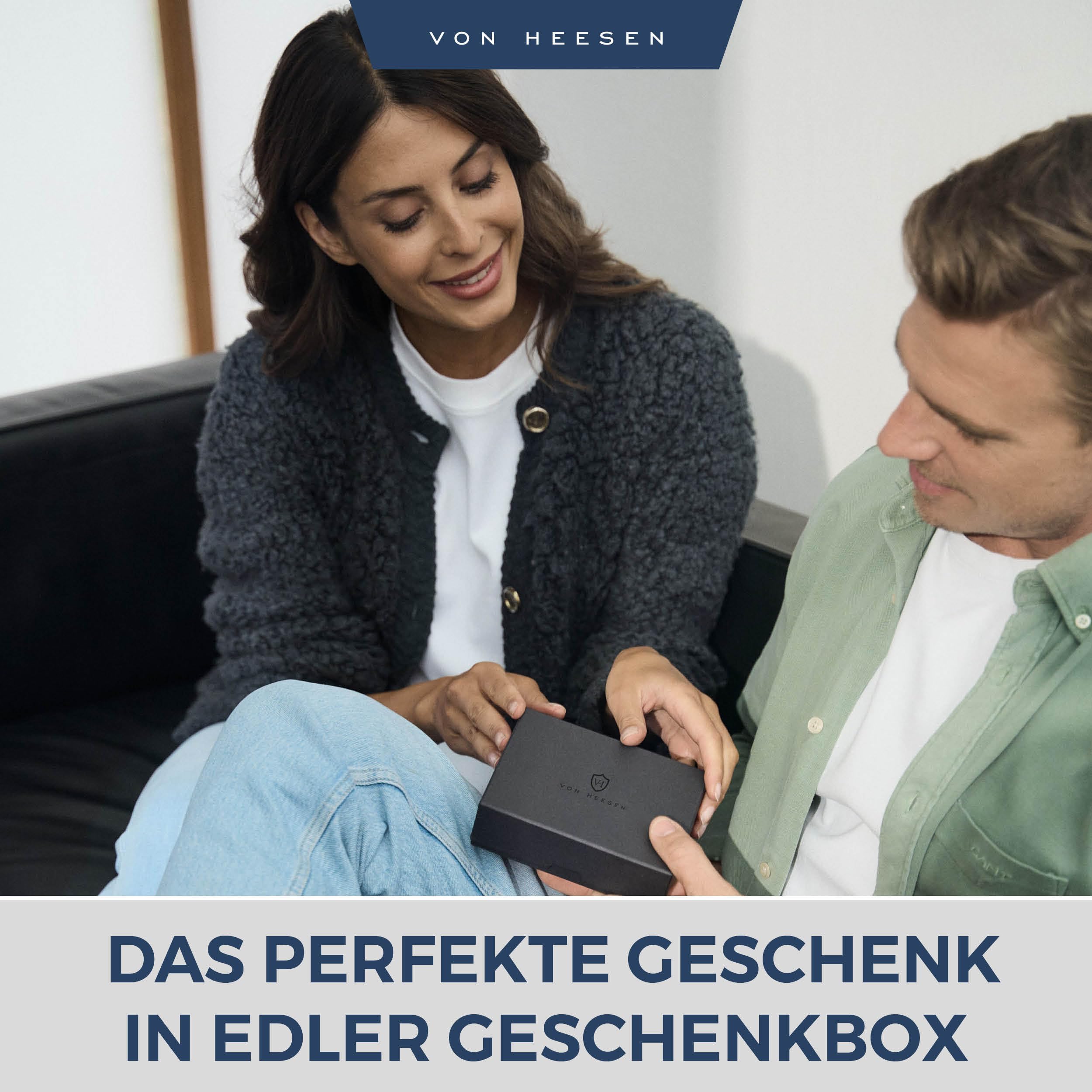 VON HEESEN® Echtleder Federmäppchen Leder Federmappe Etui für Stifte Mäppchen Schule Federtasche Uni Schlampermäppchen (Saffiano)