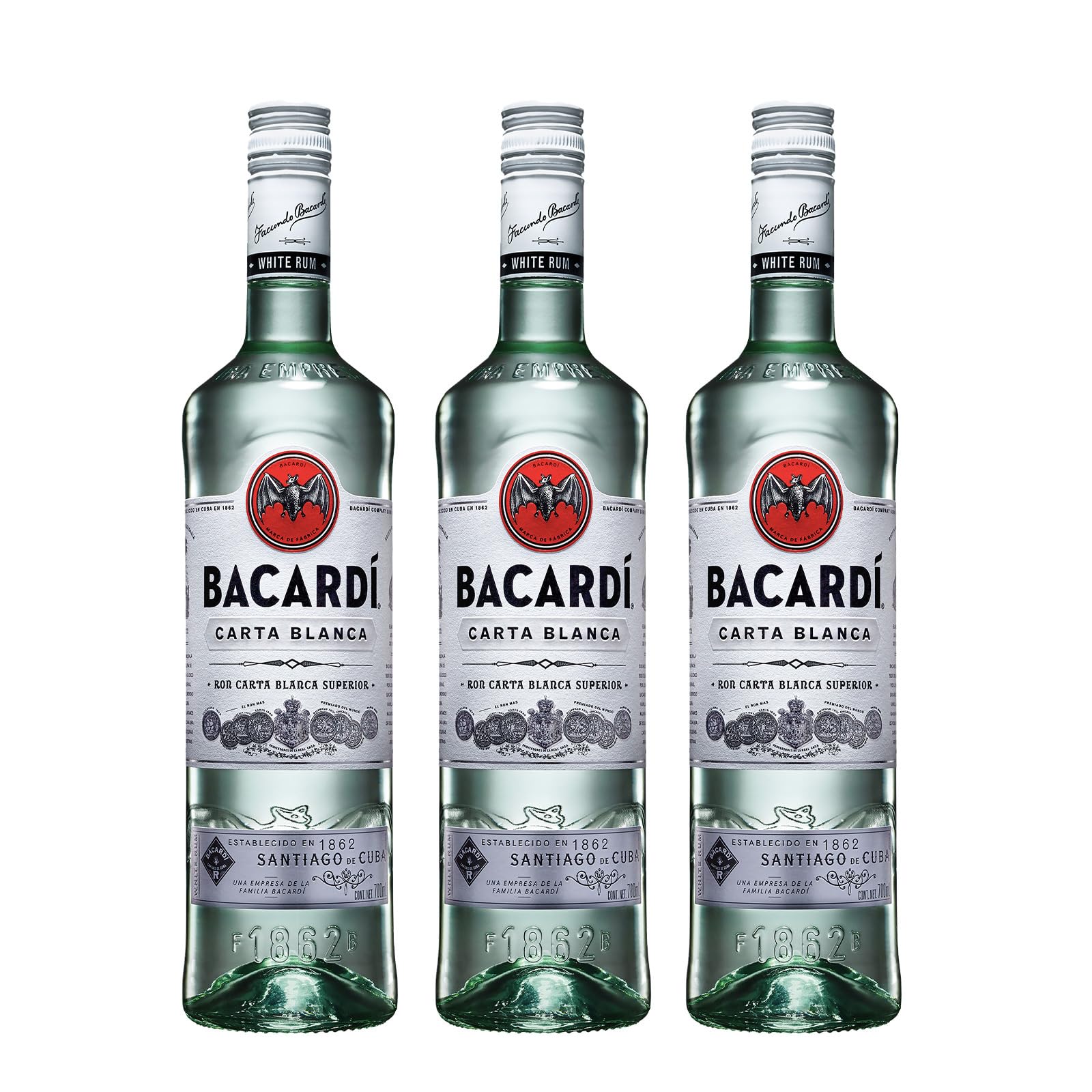 Bacardí Ron Carta Blanca 700ml - 700ml
