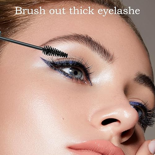 Miniatura 5 de Extensiones de pestañas líquidas, extensiones de pestañas líquidas, máscara de pestañas prémium, impermeable y a prueba de manchas (negro intenso,