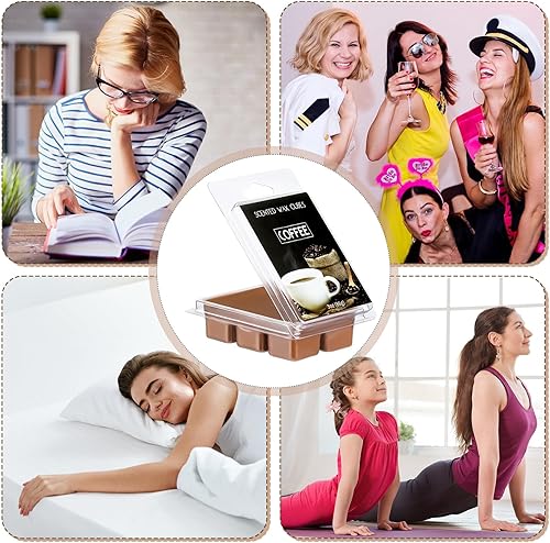 Miniatura 6 de Heigble Cubos de cera perfumada para café, cera de soja para dormitorios, salas de estar y baños