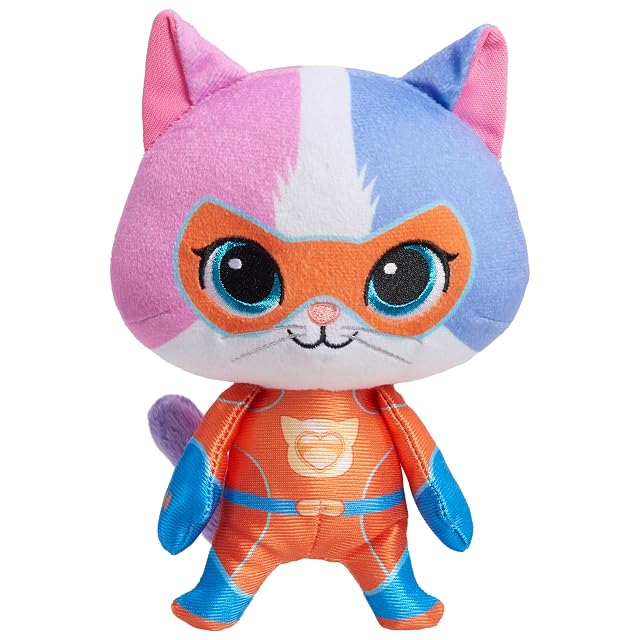 Just Play Disney Junior SuperKitties Small Plush Stuffed Animal, Buddy, Kitten, Kids Toys for Ages 2 Up by