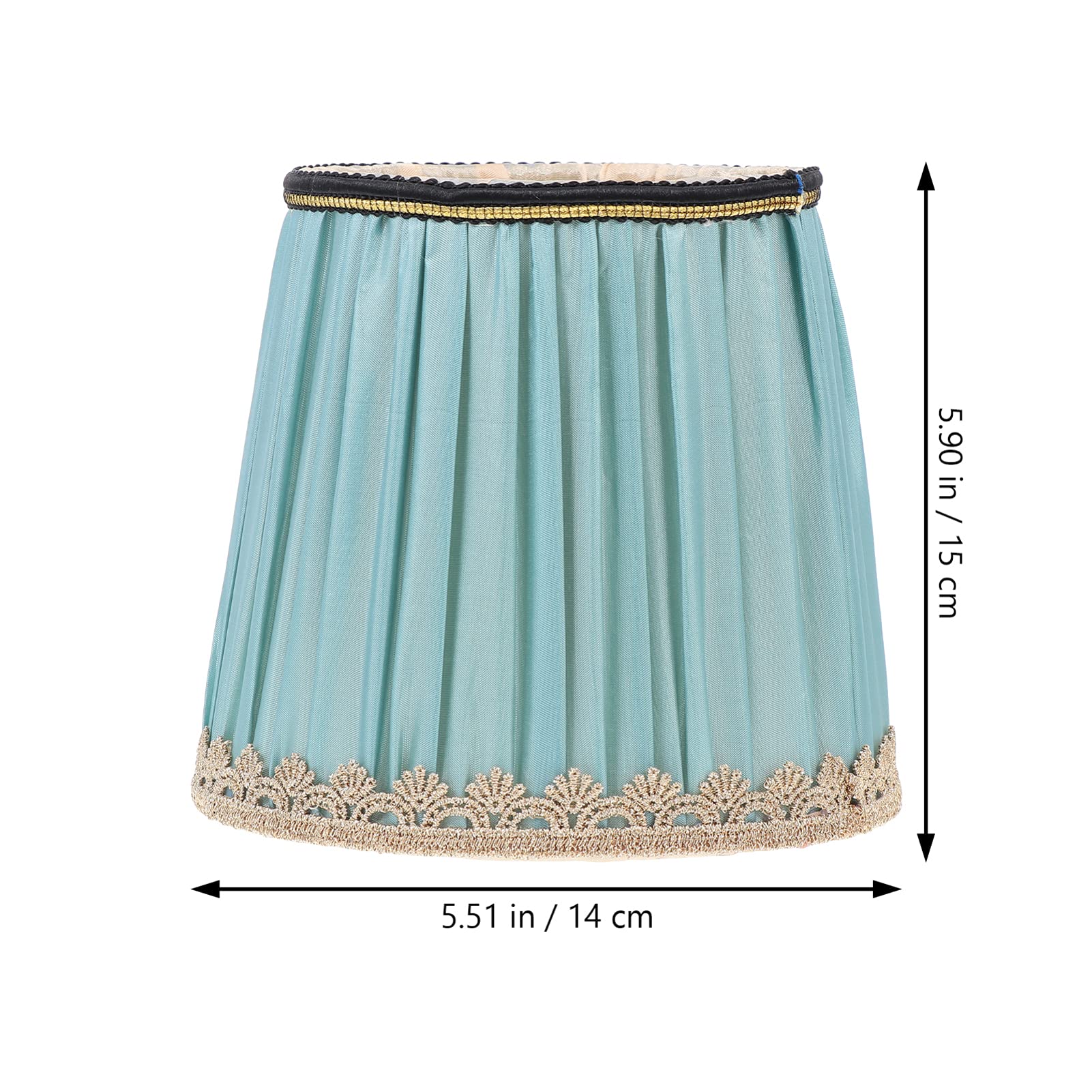Uonlytech Lamp Shades Cloth Lamp Shades, Faux Silk Pleated Lamp Shade Bouffant Cloth Lampshade E14 Lamp Cover For Table Lamp Floor Pendant Light 5. 50X4. 32X5. 89in Small Lamp Shades