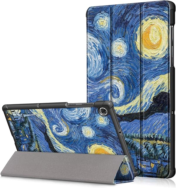 VOVIPO Samsung Galaxy Tab A8 10.5 inch Case ,Ultra Slim Cover Trifold Stand Hard Shell Case for 10.5 Inch Galaxy Tab A8 2021/2022 SM-X205/X200-Starry Sky