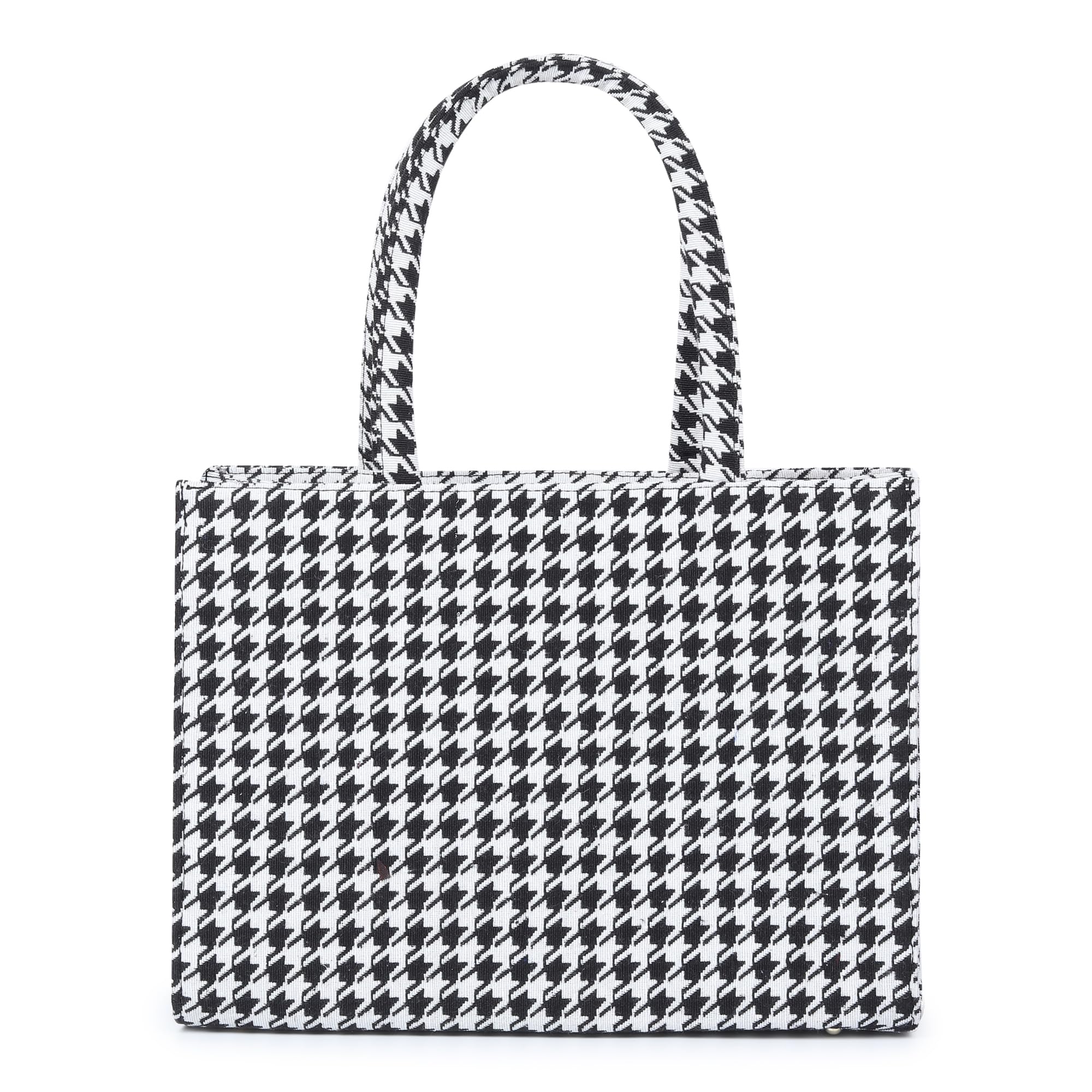 TAHA. MARK Womens Printed Synthetic Leather Tote Bag For Office, College And Party (Black) (Black White) (B0CWX9122J) Amazon Price History, Amazon Price Tracker