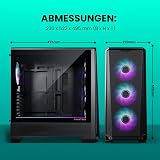 Phanteks Eclipse G400A Mid-Tower PC Case – DRGB, Tempered Glass Panel, High Airflow Design, Tool-Free Installation, Satin Black - 2