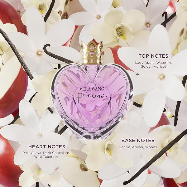 VERA WANG Princess - Eau de Toilette for Her - Fruity & Floral Fragrance with Notes of Lady Apple, Pink Guava and Vanilla - Medium Longevity - 100ml - 4