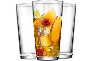 Home Essentials Drinking Glasses Set Of 10 Highball Glass Cups