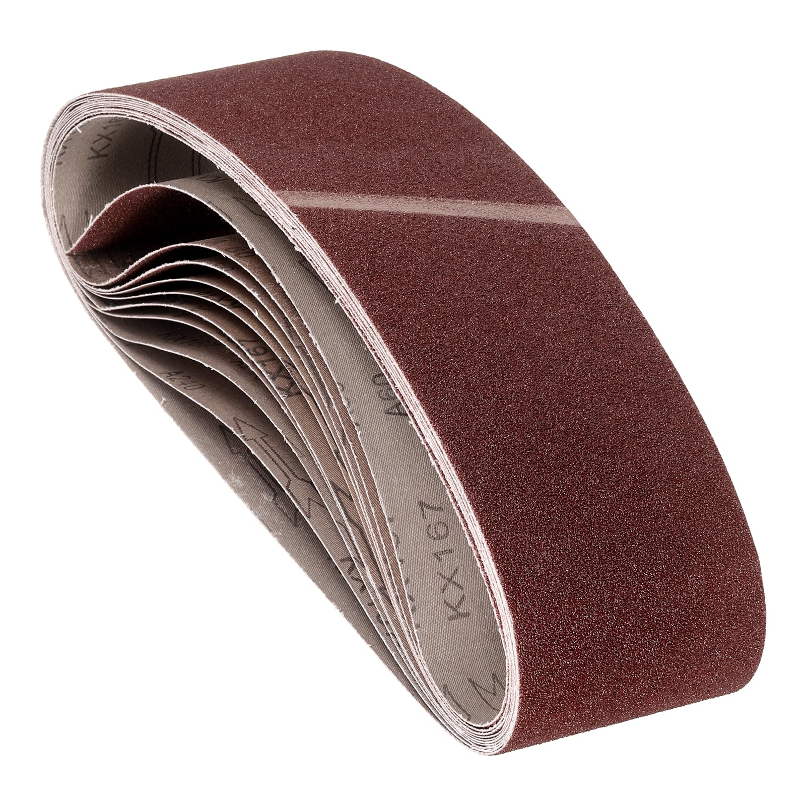 9 Pcs Sanding Belts 4 x 21 3/4 Inch 60 Grit Aluminum Oxide