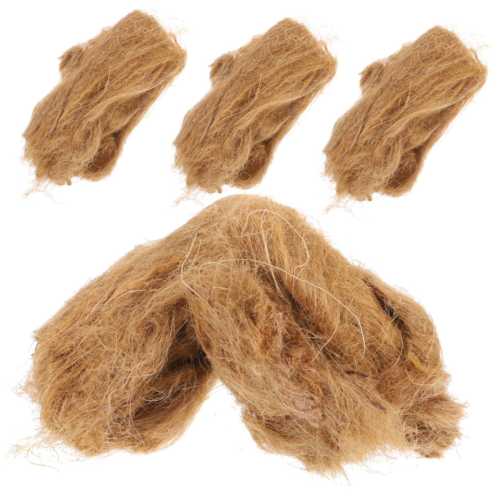 Toyvian 5 Ensembles Allume Naturel Jute pour Camping Activités De Plein Air Allumage Rapide Pratique 4 Pièces * 5