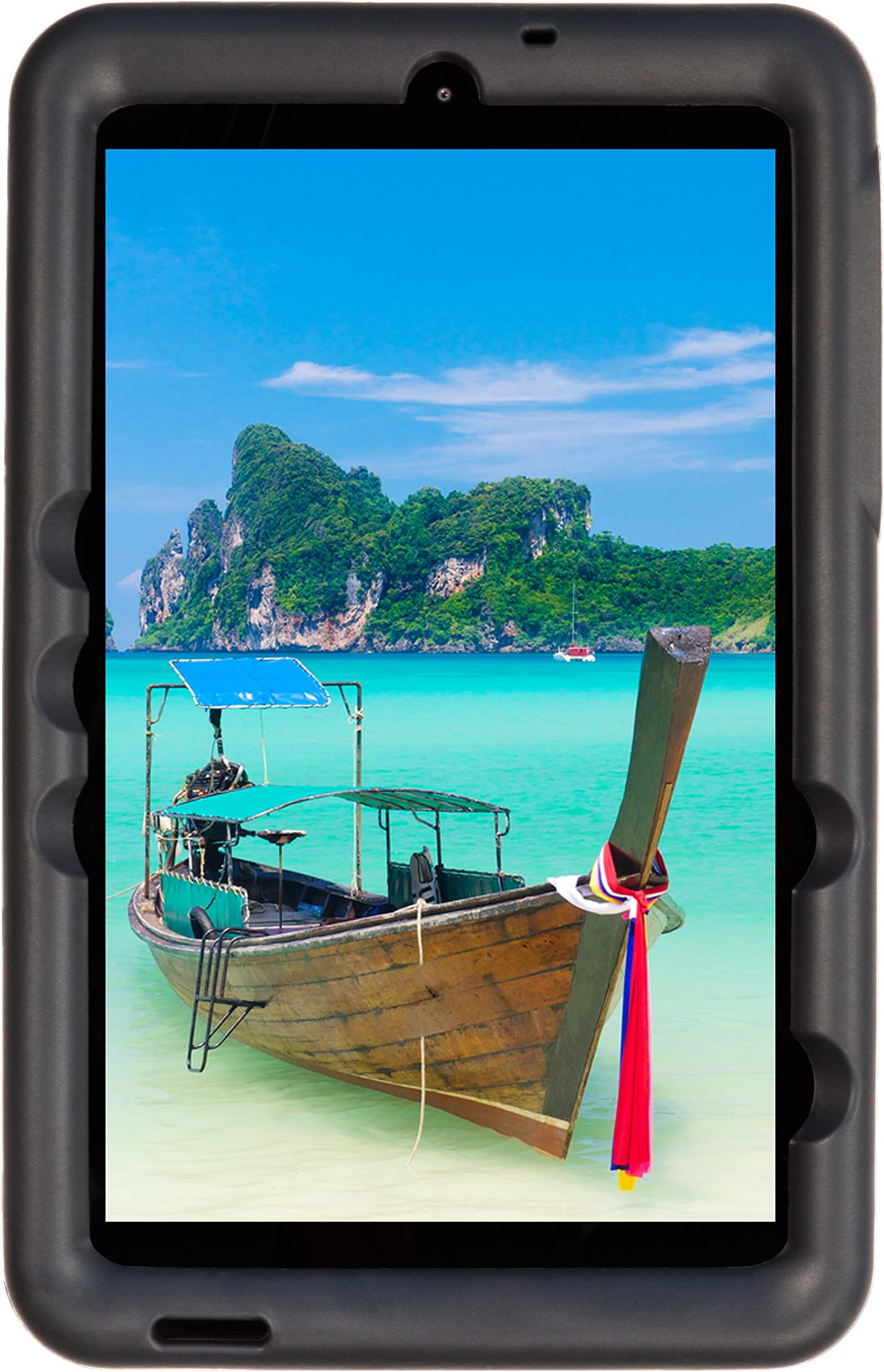 BobjGear Bobj Rugged Tablet Case for Samsung Galaxy Tab A 8.0 (2018) SM-T387 SM-T387V Kid Friendly (Bold Black)