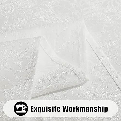 Miniatura 9 de Mantel rectangular de otoño de 60 x 84 pulgadas, mantel impermeable de damasco jacquard, manteles de tela lavable para fiestas de cosecha y