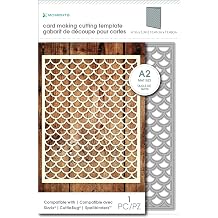 Momenta Mat-Size Die - "Mermaid Scale" - Versatile Steel Die Cut Templates, Add Detail to Scrapbooks, Greeting Cards, Mailboxes, Etc.
