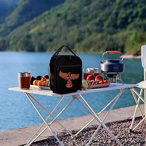 Miniatura 8 de Phoenix Fire Bird Insulated Lunch Bag for Women Men Reusable Lunch Box Tote Bag for Work Travel