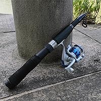 Vista 8 de Juego de caña de pescar, paquete de 2 cañas de pescar con caña de pescar telescópica, carretes giratorios, señuelos de pesca, alicates de pesca